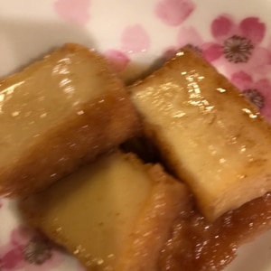 お弁当に　ころころ　厚揚げの甘煮